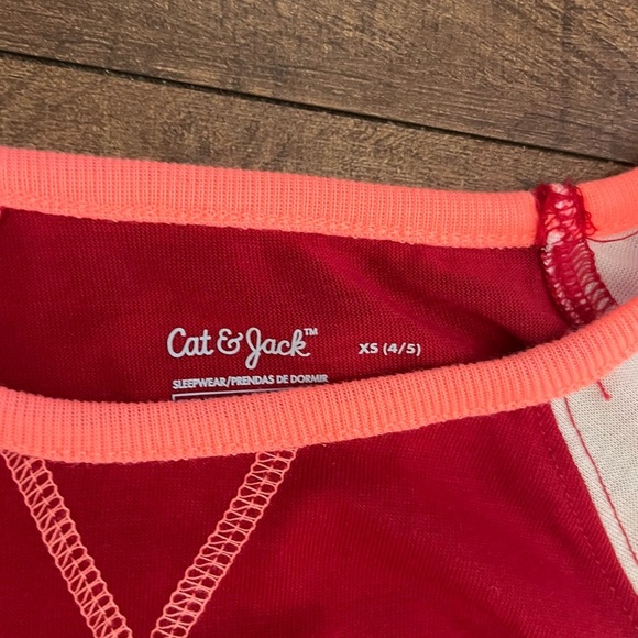 NWT girls unicorn Christmas nightgown pajamas Sz 4/5 extra small XS - Picture 4 of 7